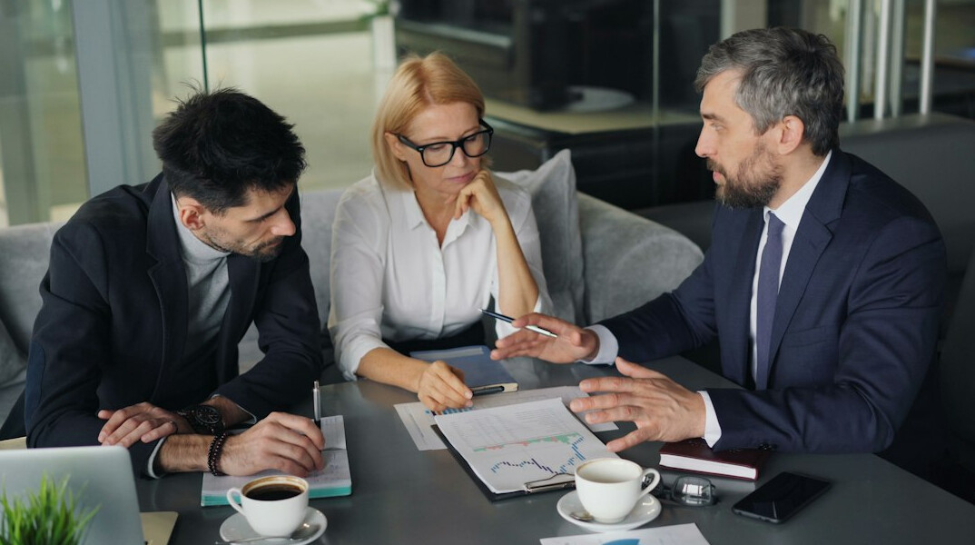 business team analyzing data